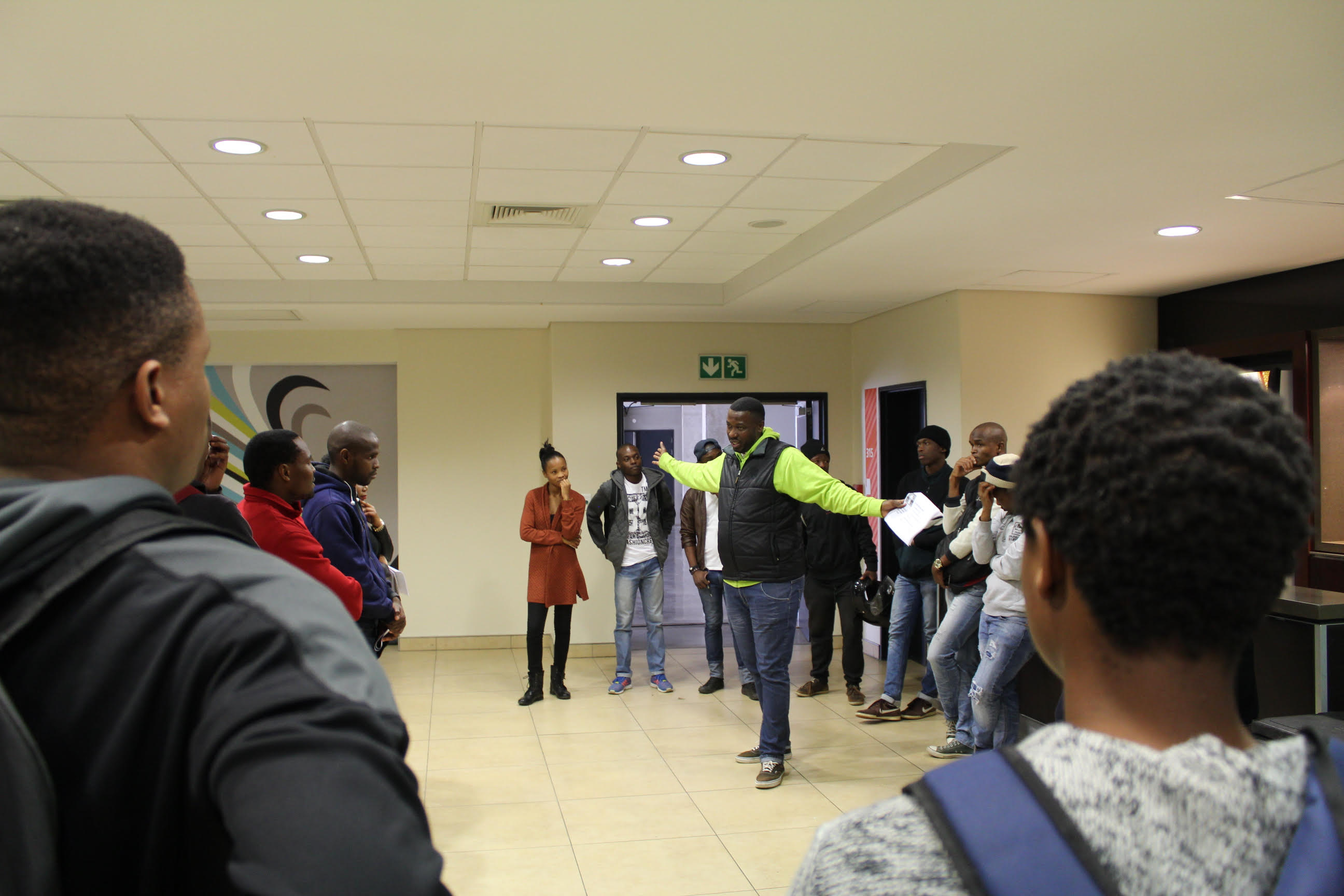 Our Consulting COO giving the Volunteers Training (Nedbank Cup Final 2017 DUT Students2 Our Consulting COO giving the Volunteers Training (Nedbank Cup Final 2017 DUT Students2